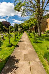Fototapeta na wymiar External view at St Peter & St Paul's Abington Church in Northampton, England, UK