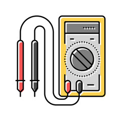 voltage measurement electronics color icon vector. voltage measurement electronics sign. isolated symbol illustration