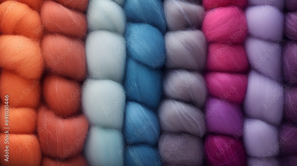 Aufkleber a highresolution image showcasing the plush, soft texture of wool with a visually soothing gradient 