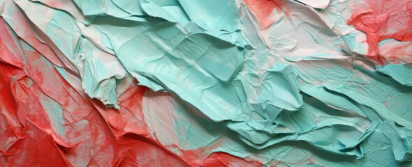 Abstract multicolored background of crumpled sheets of paper.