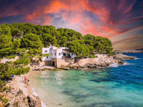 beach from cala gat in cala ratjada, 
Mallorca