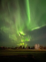 Aurora at the sky over Canada (Alberta)