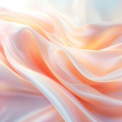 Swirls of Silk: A Captivating Dance of Peach and Cream Hues, background, design template, peach fuzz, color of 2024 year
