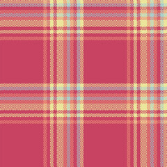 Texture textile fabric of vector seamless background with a check pattern plaid tartan.