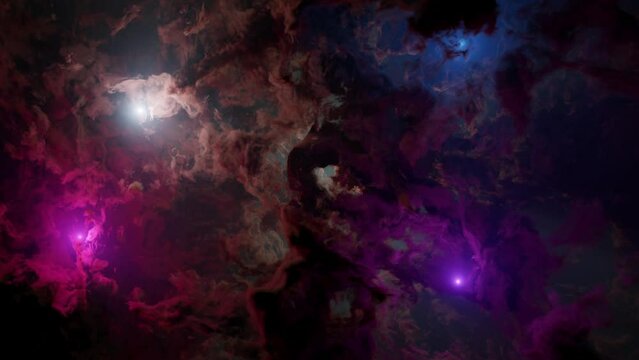 Colorful stars in nebula. Slowing it to 25% speed in adobe premiere looked decent and extended the video to almost 30 seconds.