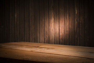 Empty wooden background for your display space.
