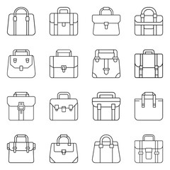 Set of bag icon. Pictogram vector design.