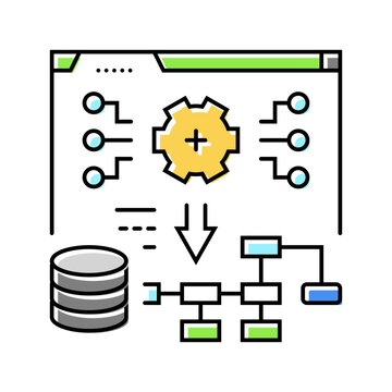 system deployment analyst color icon vector. system deployment analyst sign. isolated symbol illustration