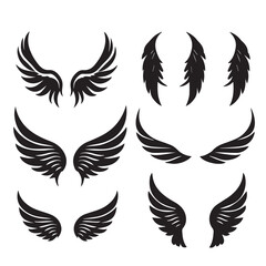 Wings icon vector illustration. wings angel icon