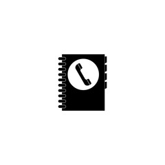 Address book icon isolated on transparent background
