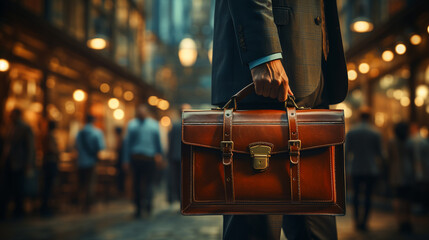Modern briefcase.