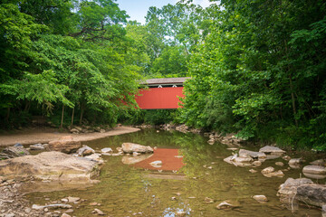 Everett Covered Bridge at Cuyahoga Valley National Park in Ohio