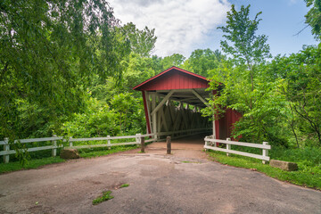 Everett Covered Bridge at Cuyahoga Valley National Park in Ohio