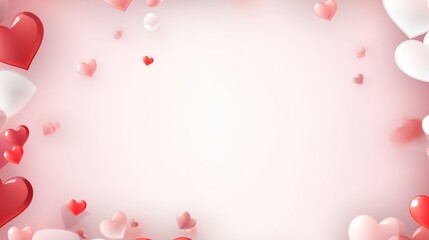 Obraz na płótnie Canvas valentine background with hearts Valentines Day background HD
