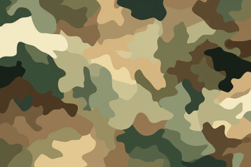 Fototapeta premium Military camouflage background in khaki greens