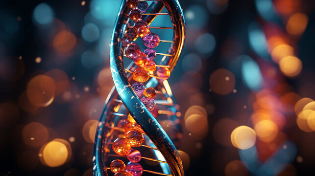 DNA helix science structure.