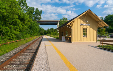 Train Stop at Cuyahoga Valley National Park in Ohio