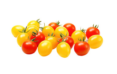 Cherry Tomatoes On Isolated Background