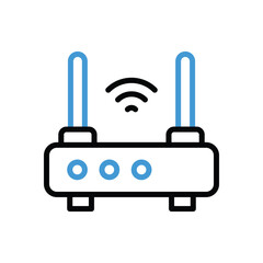 Router Icon vector stock illustration