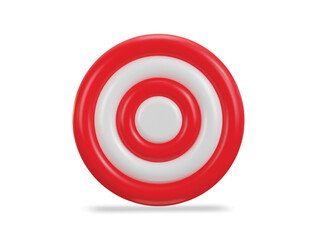 dart board for target point icon 3d render