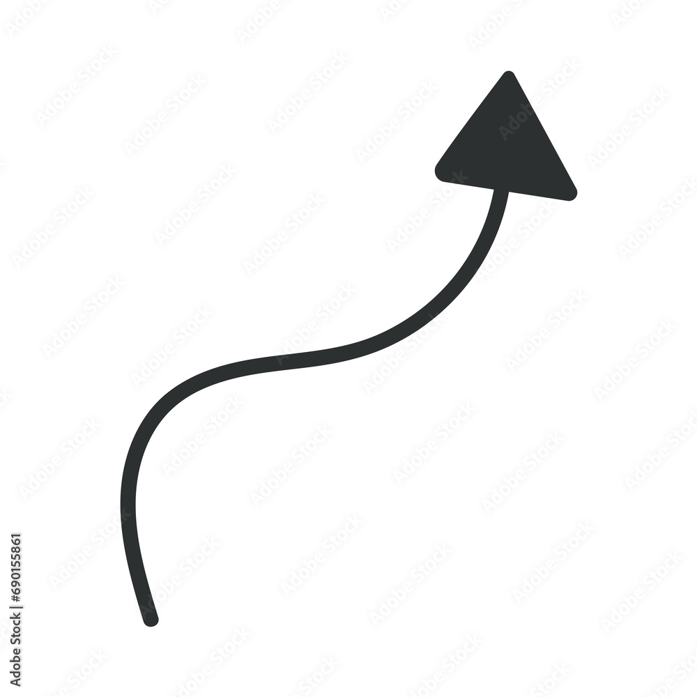 Aufkleber arrow in hand sketched design. a sophisticated hand sketch design elevated by a bold black arrow, ad