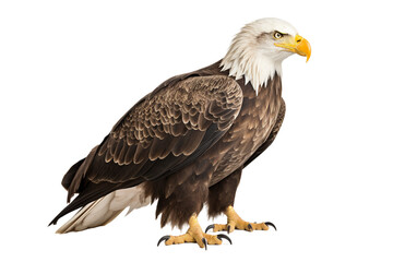Majestic Eagle Isolated on Transparent Background. Ai