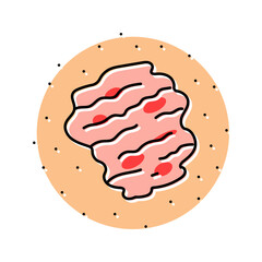yellowing the skin eyes disease symptom color icon vector. yellowing the skin eyes disease symptom sign. isolated symbol illustration