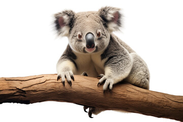Koala Isolated on Transparent Background. Ai