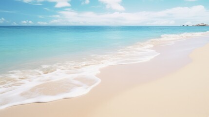 Tranquil Beach with White Sand and Turquoise Water