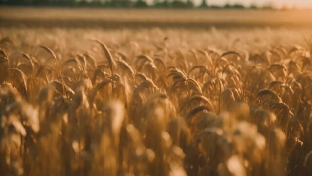golden wheat field in summer