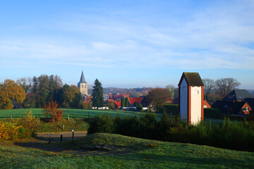 View on Uelsen, Lower Saxony, Germany