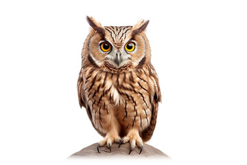Owl Isolated on Transparent Background. Ai