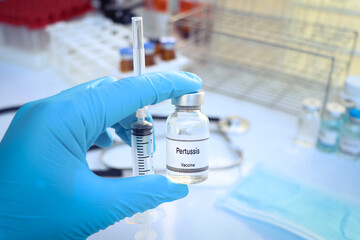 Pertussis vaccine in a vial, immunization and treatment of infection