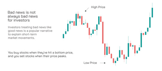 Stock market Investing and trading strategies infographics vector illustration. From beginner to expert level information.