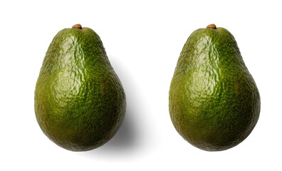 Avocado, on a transparent background, digital photography Generated by AI