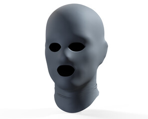 Thief stealing Balaclava 3D render on white