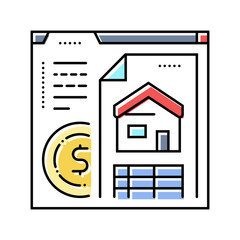 estate planning financial advisor color icon vector. estate planning financial advisor sign. isolated symbol illustration