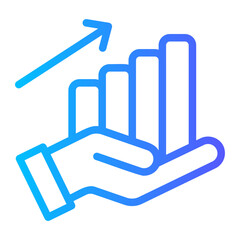 improvement gradient icon