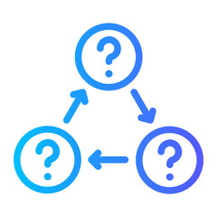 quiz gradient icon
