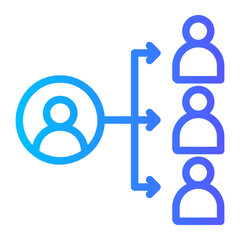 organization gradient icon