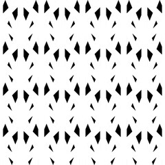 Black mini polygons on white background. Seamless surface pattern design with quadrangles, triangles. Ethnic ornament motif. Embroidery wallpaper. Digital paper, textile print, page fill. Vector art.
