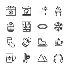 set of icons christmas