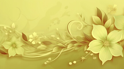 Fototapeta na wymiar Holiday banner for decoration. Floral pattern Tiffany color - seasonal design