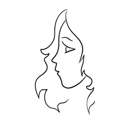 silhouette of a girl