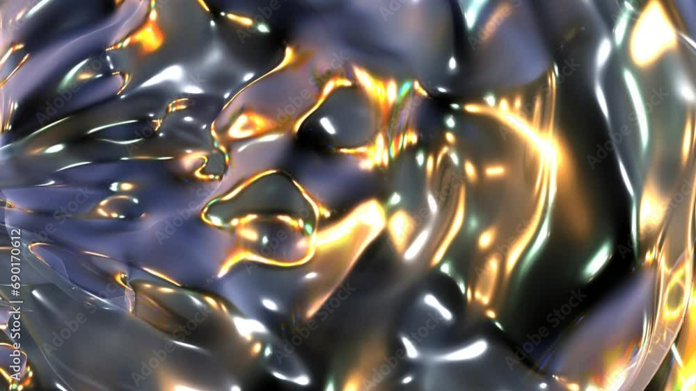 Poster animation of abstract glowing and light background