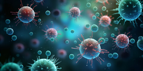 Realistic photo bacterium,Scientific Visualization of Bacterial Microorganism