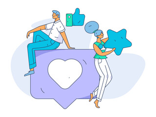 Business People Flat Vector Concept Operation Hand Drawn Illustration
