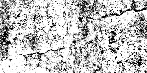 Old dirty Dust Overlay Distress Grainy Old cracked concrete wall Texture of wall Dark grunge noise granules Black grainy texture isolated on white background. Scratched Grunge Urban Background.