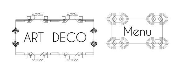 Collection of art deco ornaments