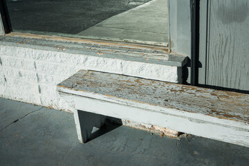 wooden bench